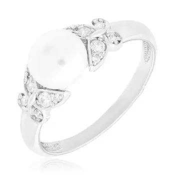 Серебряное кольцо с жемчугом