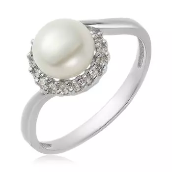 Серебряное кольцо с жемчугом