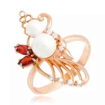 Серебряное кольцо с жемчугом