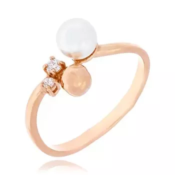 Серебряное кольцо с жемчугом