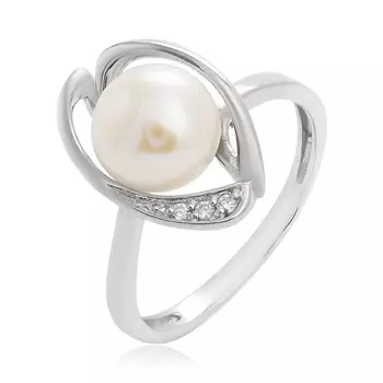 Серебряное кольцо с жемчугом