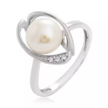 Серебряное кольцо с жемчугом