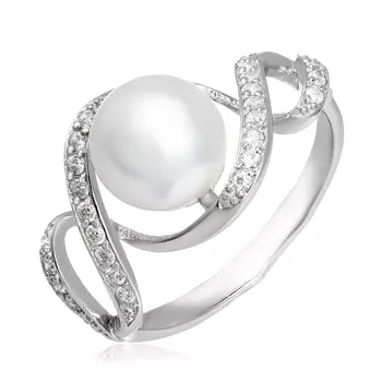 Серебряное кольцо с жемчугом
