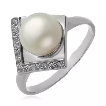 Серебряное кольцо с жемчугом