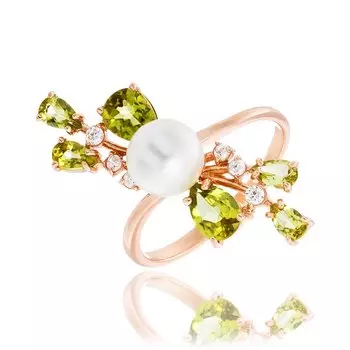 Серебряное кольцо с жемчугом