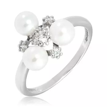 Серебряное кольцо с жемчугом