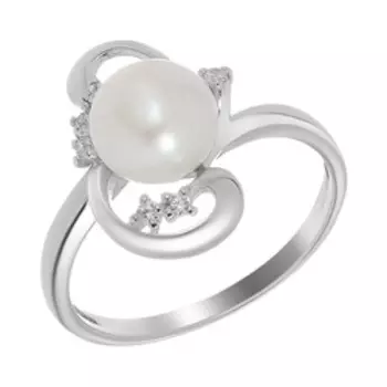 Серебряное кольцо с жемчугом