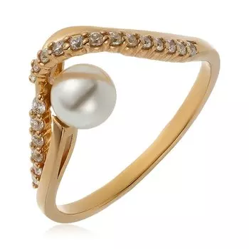 Серебряное кольцо с жемчугом