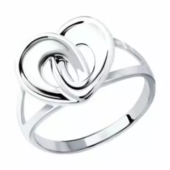 Серебряное кольцо "Сердце"