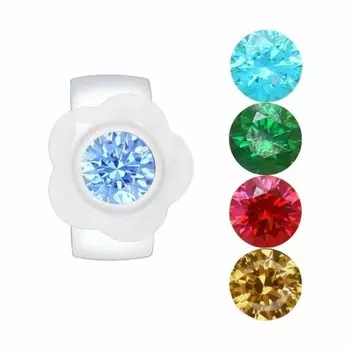 Серебряное кольцо со сменными вставками