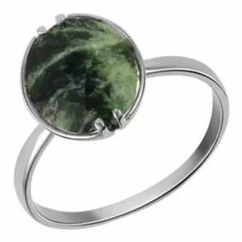 Серебряное кольцо со змеевиком