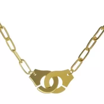 Серебряное колье "Наручники"