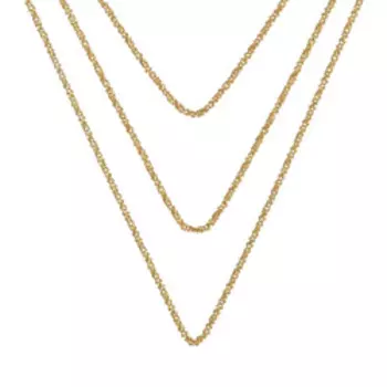 Серебряное колье плетение "Фантазийное"