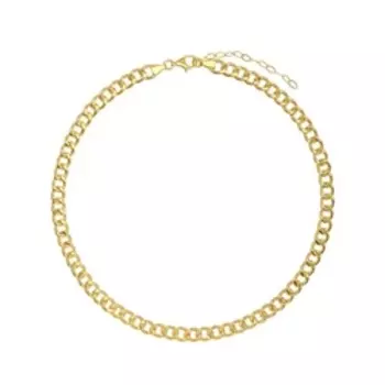 Серебряное колье плетение "Панцирное"