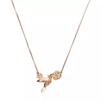 Серебряное колье плетение панцирное с кварцем