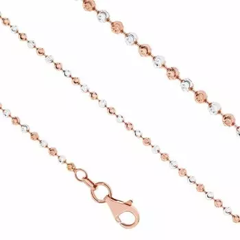 Серебряное колье плетение "Перлина"