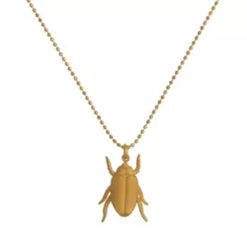 Серебряное колье плетение "Перлина" "Жук"