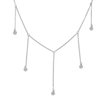 Серебряное колье плетение "Якорное"