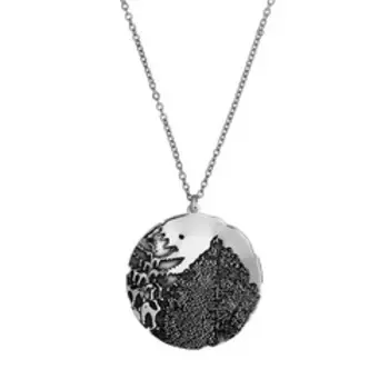 Серебряное колье плетение "Якорное"