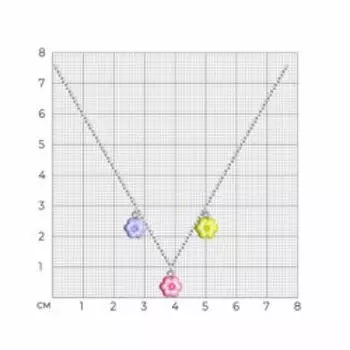 Серебряное колье с эмалью