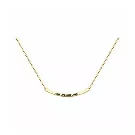 Серебряное колье с эмалью "Одна жизнь, одна любовь"