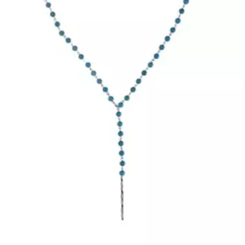 Серебряное колье с бирюзой