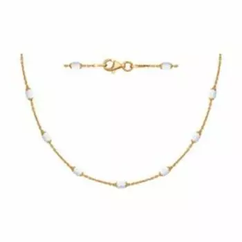 Серебряное колье с бочонками