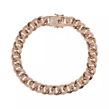 Серебряное колье с цирконием