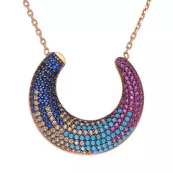 Серебряное колье 925 пробы