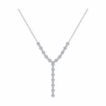 Серебряное колье с фианитами