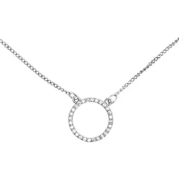 Серебряное колье с фианитами