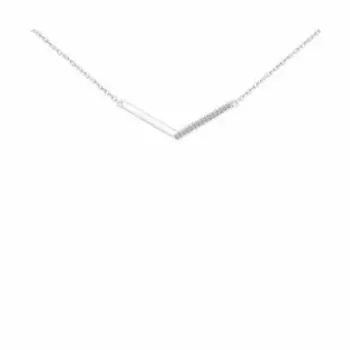 Серебряное колье с фианитами