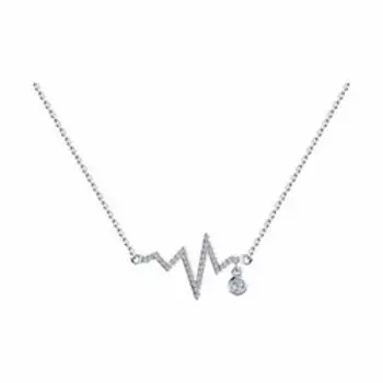 Серебряное колье с фианитами