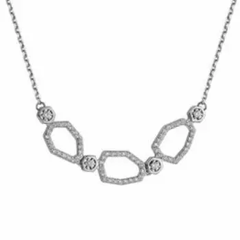 Серебряное колье с фианитами