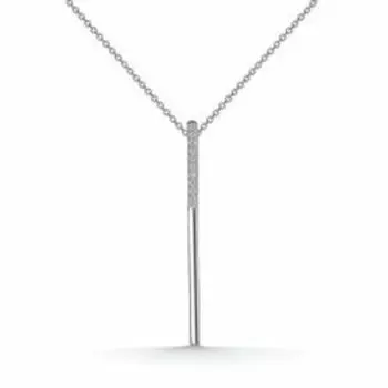 Серебряное колье с фианитами