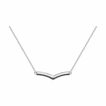 Серебряное колье с фианитами