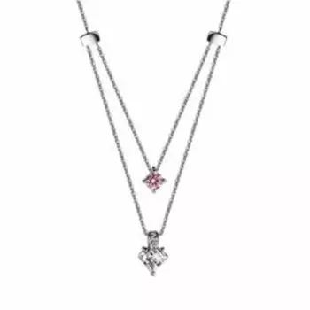 Серебряное колье с фианитами