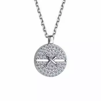 Серебряное колье с фианитами