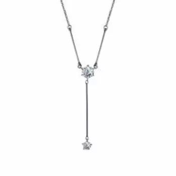 Серебряное колье с фианитами