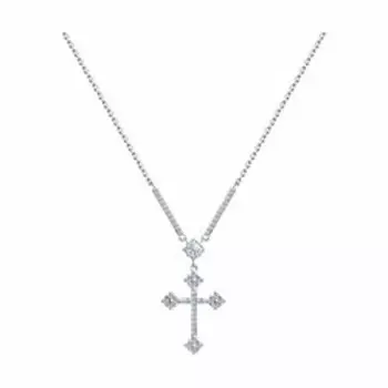 Серебряное колье с фианитами