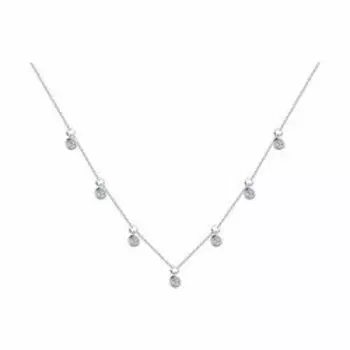 Колье из серебра с фианитами