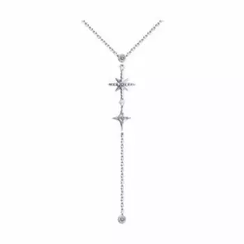 Серебряное колье с фианитами