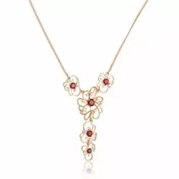 Серебряное колье с фианитами