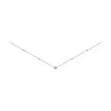 Серебряное колье с фианитами