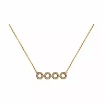 Серебряное колье с фианитами