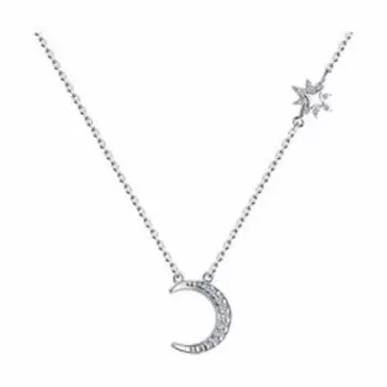 Колье SKLV из серебра с фианитами