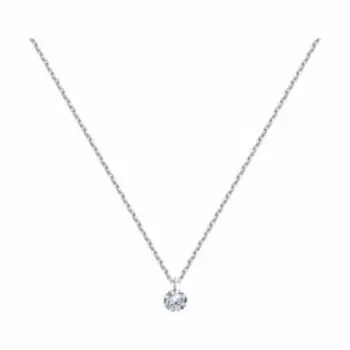 Серебряное колье с фианитом