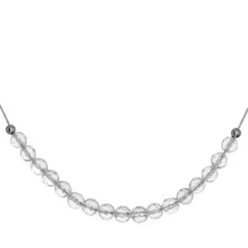 Серебряное колье с горным хрусталем
