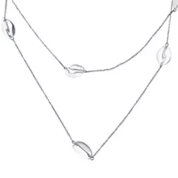 Серебряное колье с горным хрусталем