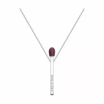 Серебряное колье с корундами "Спичка"